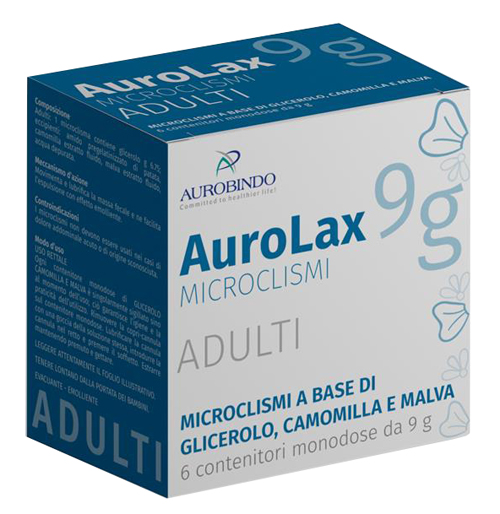 Aurolax Microclismi per Adulti Lassativi 6 Contenitori